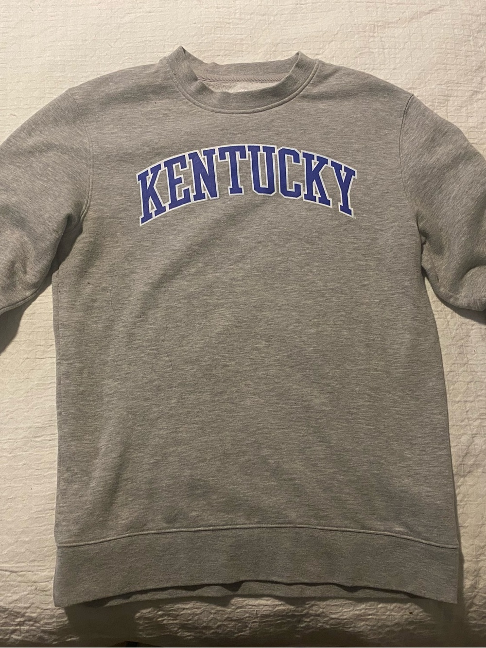 Fanatics Gray Crewneck with Blue Kentucky Arch